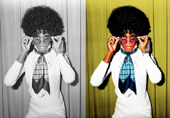 Diana Ross Photo Colourisation