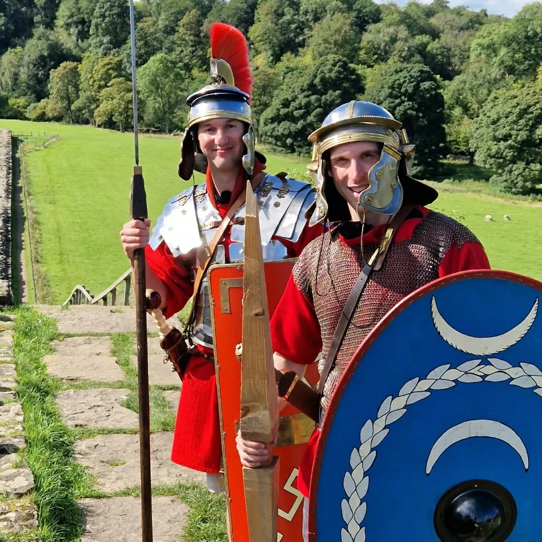 Luke and Louee on Hadrians Wall