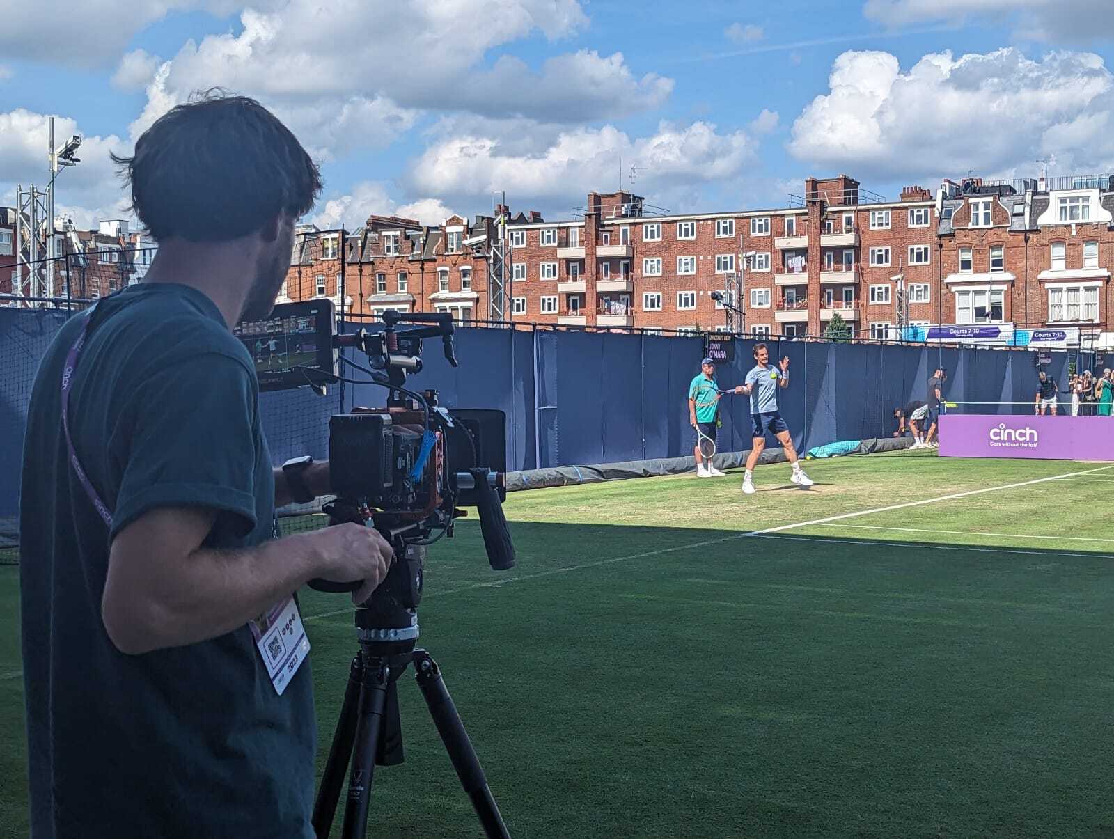 andy murray at the queens club